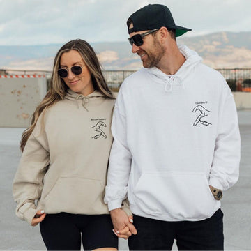 But I Love You So I Love You Couple Matching Embroidered Sweatshirt Hoodie