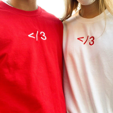 Custom Broken Heart Embroidered Matching Set Couple Sweatshirt Hoodies