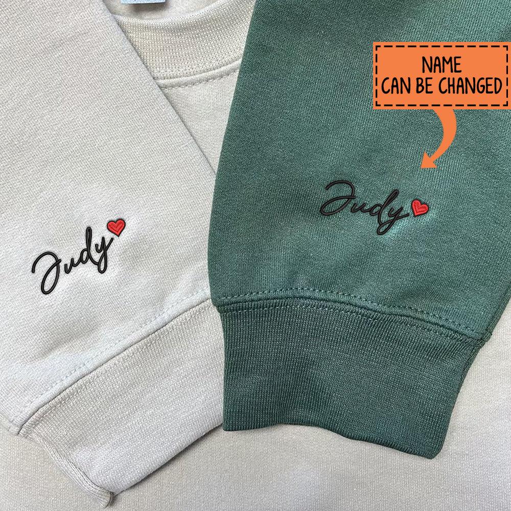 Custom Embroidered Hoodies For Couples, Custom Matching Couple Hoodies, Yin Yang Couples Embroidery Sweatshirt