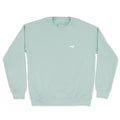 bean goods basics | embroidered unisex premium crew sweatshirt | sage - bean goods