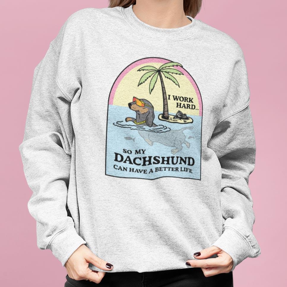 best doxie life | unisex crew sweatshirt | heather grey - BeanGoods